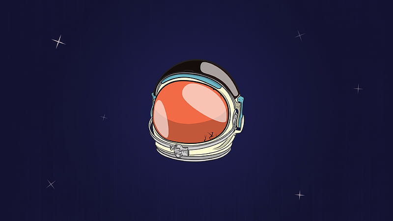 Astronaut Helmet Minimal , astronaut, artist, artwork, digital-art, minimalism, minimalist, HD wallpaper