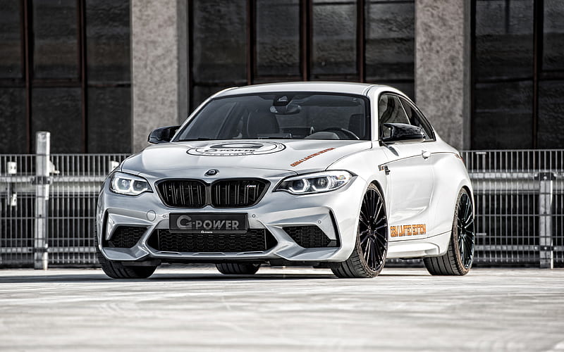 2021, G-Power G2M Limited Edition, front view, exterior, BMW M2 Competition, white sports coupe, M2 tuning, German sports cars, BMW, HD wallpaper