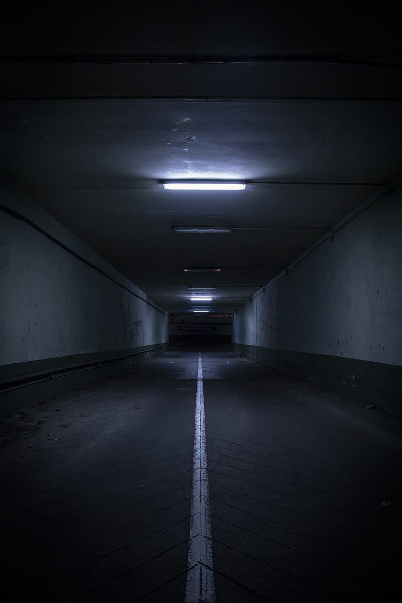 underground, light, dark, ceiling, road sign, tunnel, HD phone wallpaper