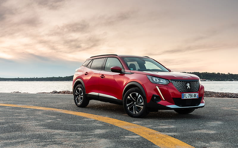 Peugeot 2008 road, 2020 cars, crossovers, 2020 Peugeot 2008, french cars, Peugeot, HD wallpaper