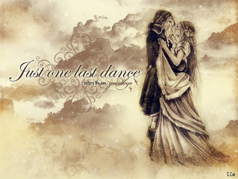 One Last Dance My Love, Love, Couple, Dance, Farewell, HD wallpaper