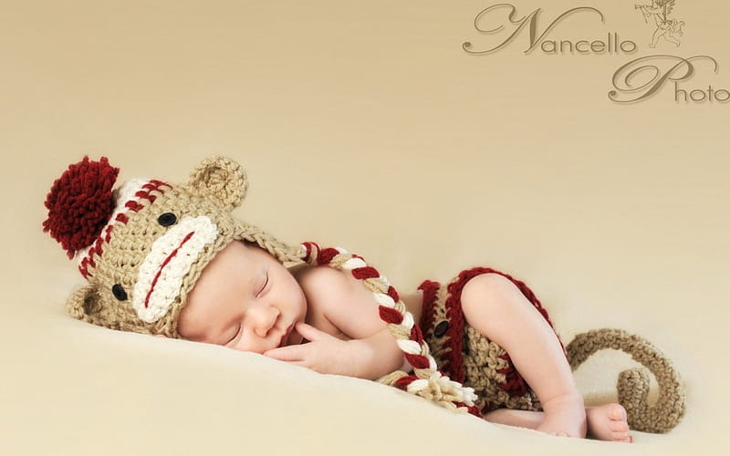 Cild Knit, kap, child, sleep, knit, HD wallpaper