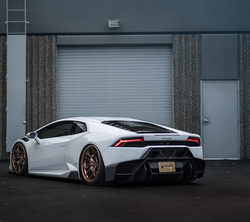 Lamborghini Huracan, boden, gold, stance, wheels, white, HD wallpaper |  Peakpx