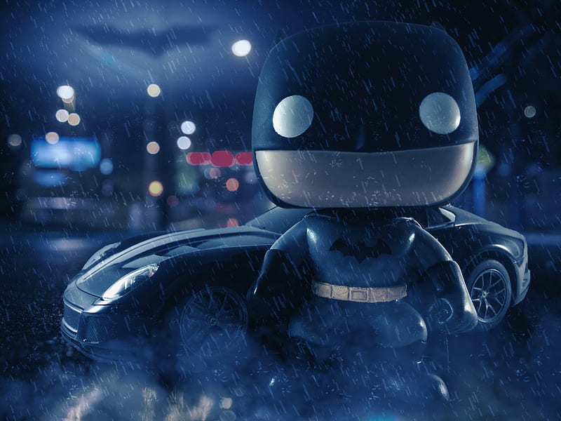 The Dark Knight Pop, batman, superheroes, behance, artwork, digital-art, HD wallpaper