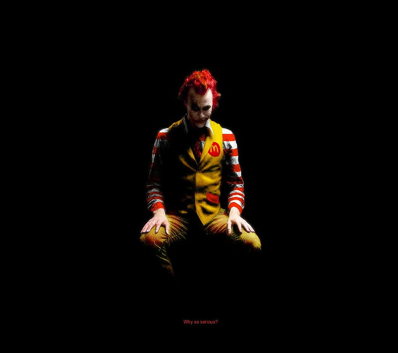 Joker McDonalds, batman, comics, cool, funny, movie, HD wallpaper