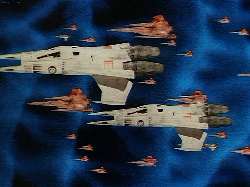 Unlikely Allies from Buck Rogers 1979, starfighters, buck rogers, draconion, buck, HD wallpaper