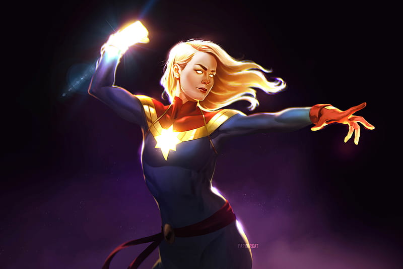 Captain Marvel Cool 2021 Art, HD wallpaper