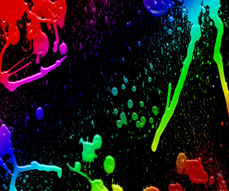 Wallpaper 4k Color Splash Mountains Abstract Wallpaper