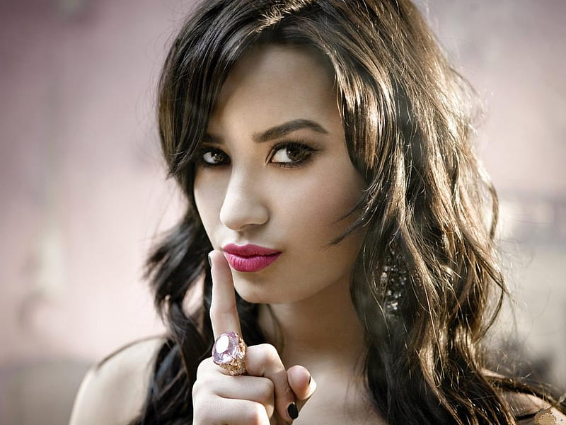 Demi-Lovato, model, people, face, eyes, lips, lady, women, HD wallpaper