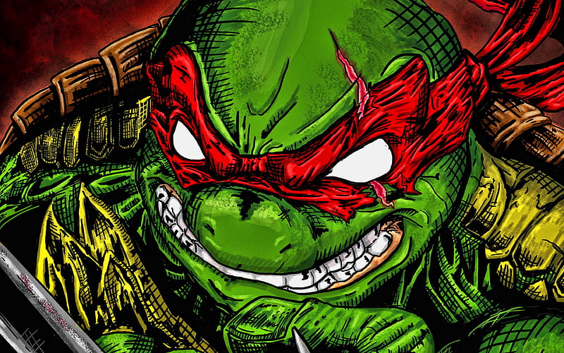 Ralph Teenage Mutant Ninja Turtles, artwork, TMNT, HD wallpaper