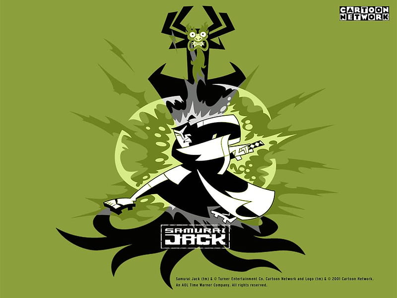 Samurai Jack and Aku, toonami, aku, samurai, jack, HD wallpaper