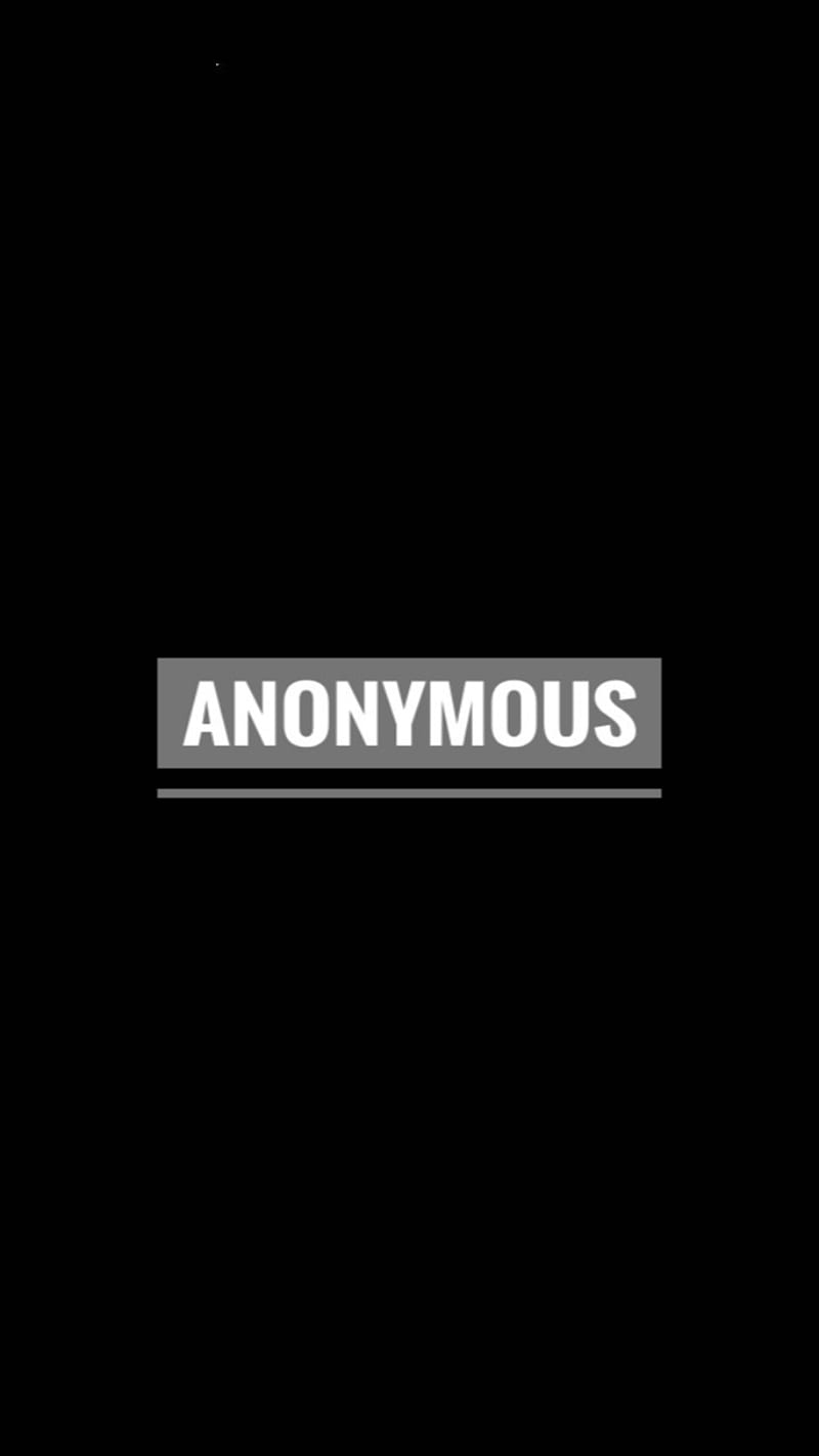 Anonymous, black, logo, middle, screen, simple, supreme, ultra, HD phone wallpaper