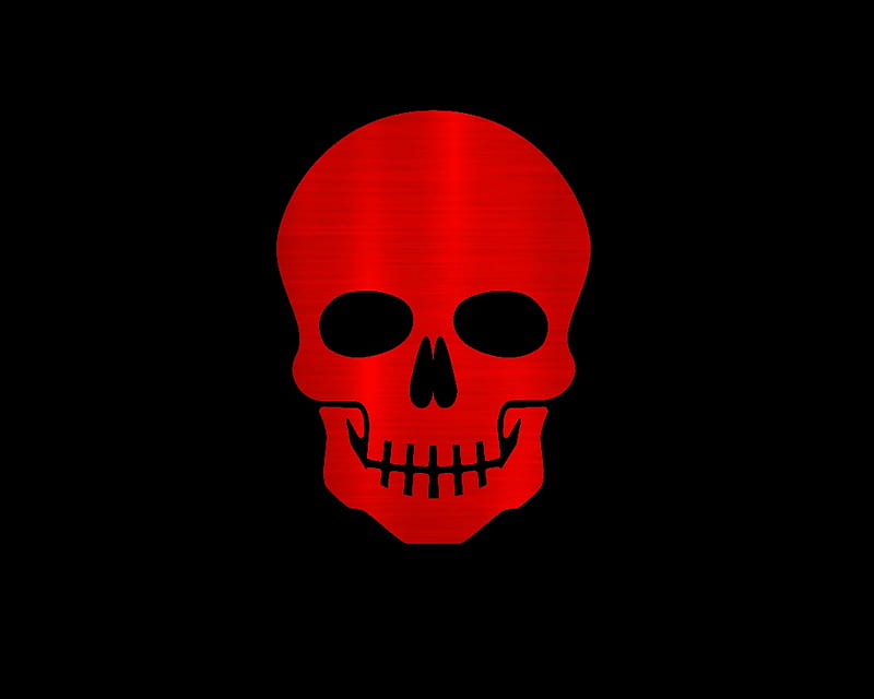 red skull, red, gizzzi, labrano, black, skull, HD wallpaper