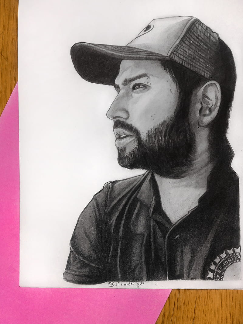 CricKingdom - Beautiful pencil sketch of our Hitman by Mihir Vasudev Bhatt!  ❤❤ Thank you Mihir for this wonderful sketch and keep up the good work!!  👏👏 Rohit Sharma #rohitsharma #hitman #hitmansketch #mihirbhatt | Facebook