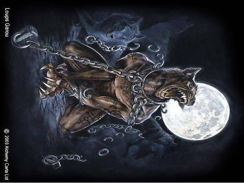 Werewolf Chained, werewolf, chained, monster, lycan, HD wallpaper