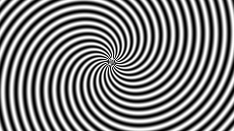 Abstract, Spiral, Black & White, Optical Illusion, HD wallpaper