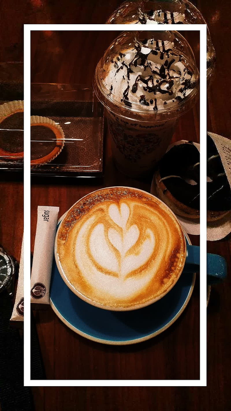 Coffe, coffee, cookies, HD phone wallpaper