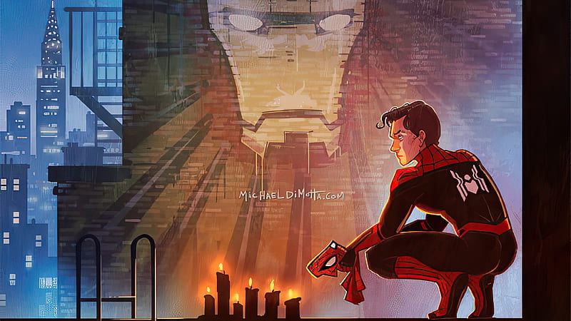 Spider Man Remembering, spiderman, superheroes, artwork, artist, HD wallpaper