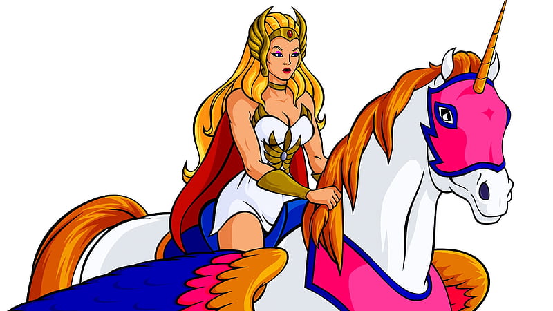 She-Ra & Swift Wind, She-Ra Princess Of Power, She-Ra, Princess Of Power, Swift Wind, HD wallpaper