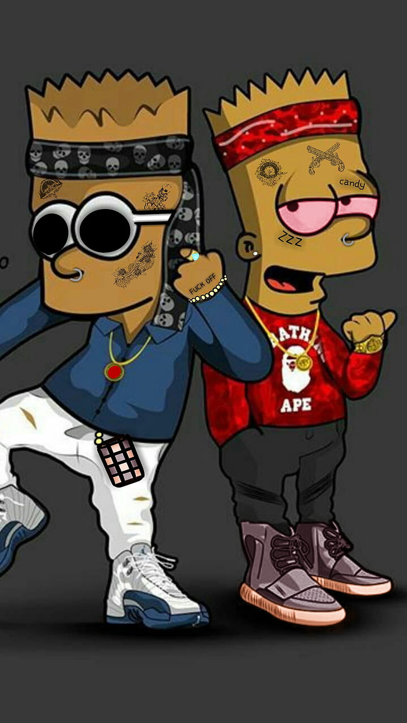 Bart the rapper, simpson, HD phone wallpaper