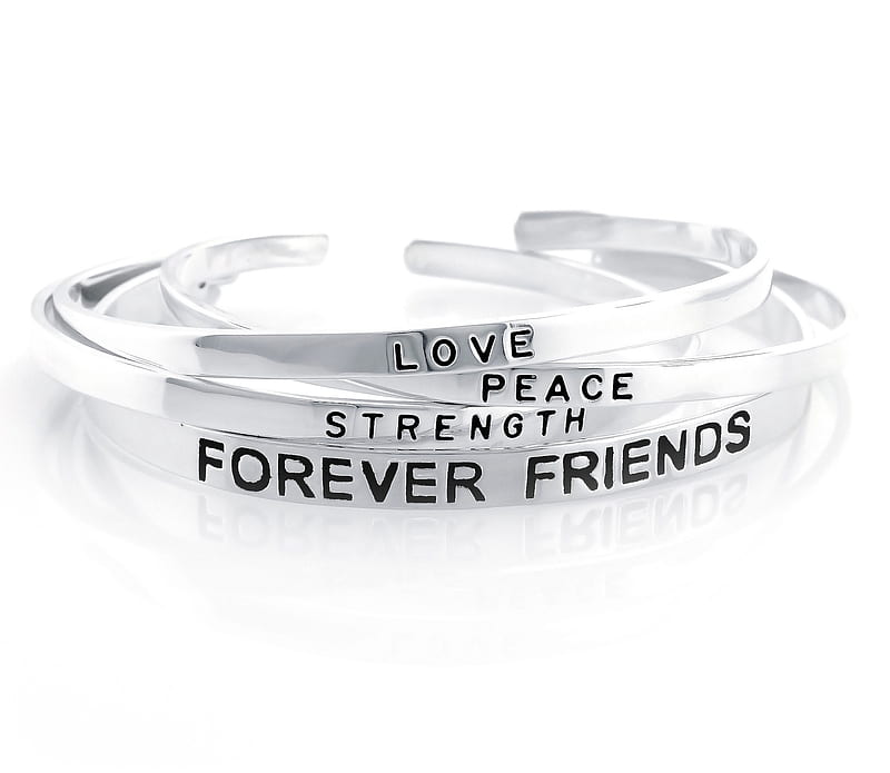 The Very Best Of Friendship, link, bracelets, forever friends, peace, bond, friendship, love, union, white, HD wallpaper