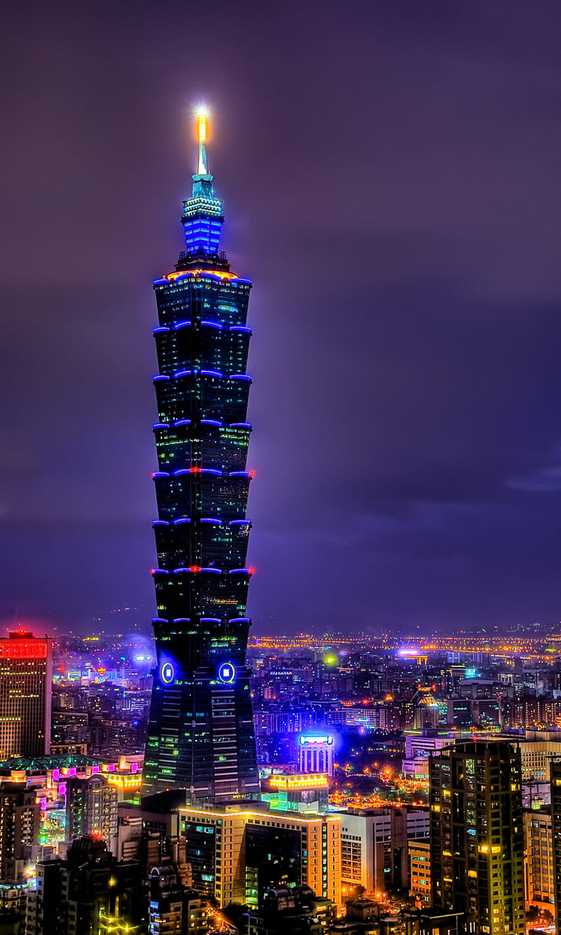 Taipei 101, building, taepei, taiwan, HD phone wallpaper | Peakpx