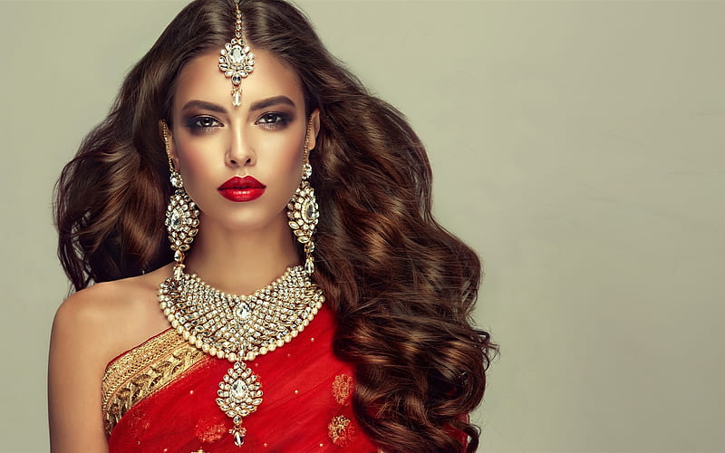 Indian girl, necklace, fashion, graphy, models, people, hairstyle, earring,  HD wallpaper | Peakpx