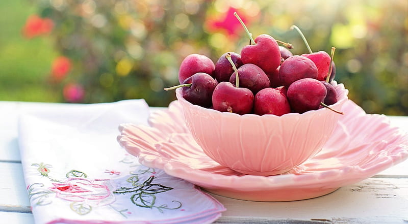 Sweet cherries, still life, graphy, food, fruits, cherries, summer, softness, cherry, HD wallpaper