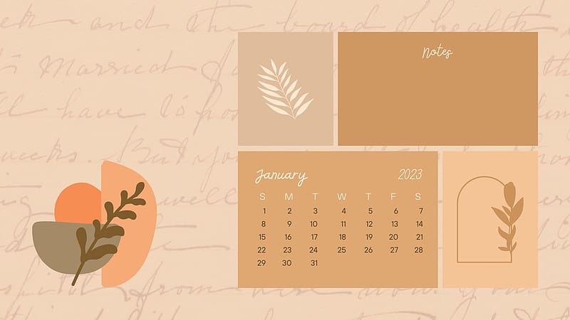 and customizable january templates, January 2023 Calendar, HD wallpaper