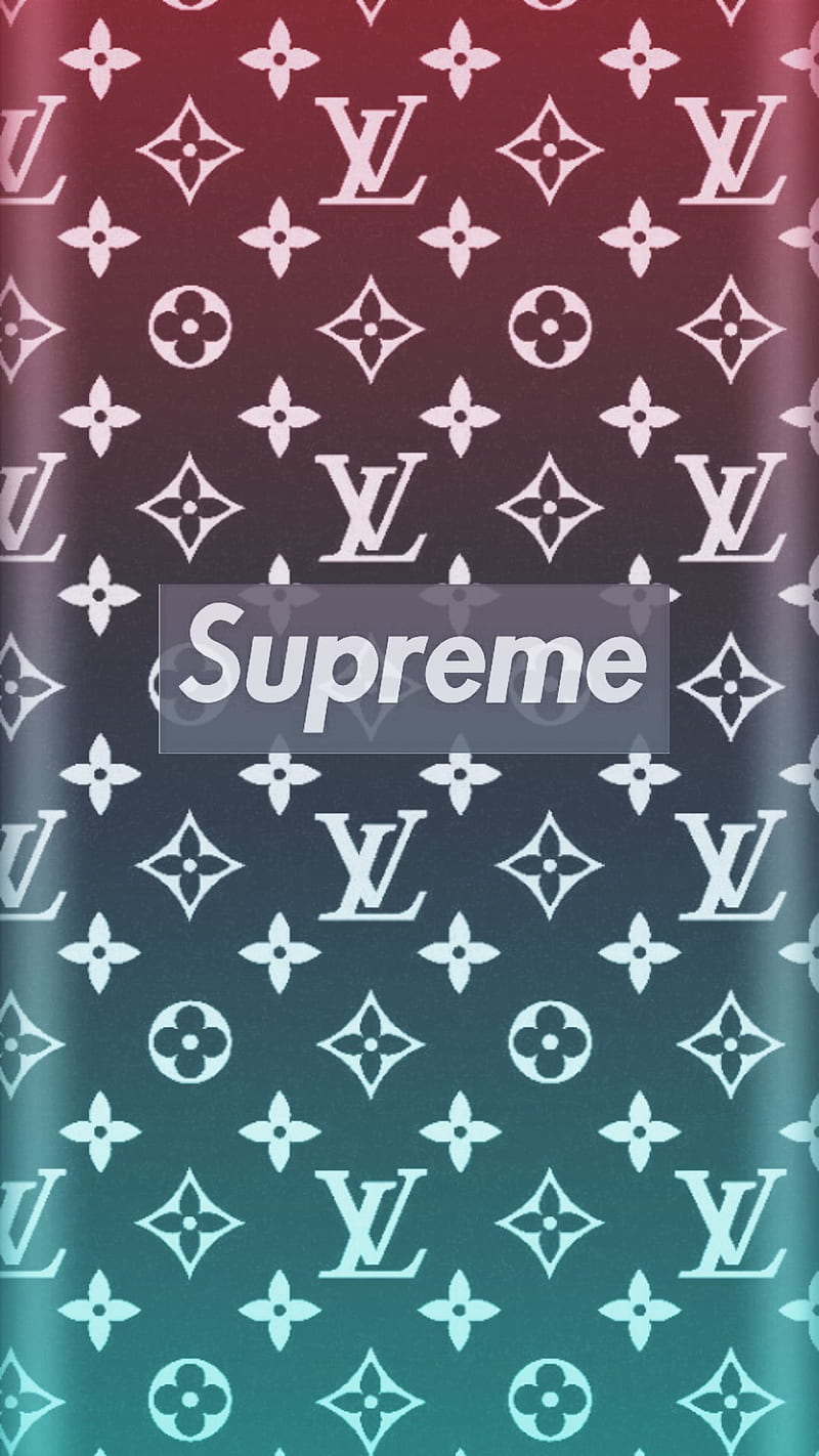 SUPREME AND LV, fondo de supreme, louis vuitton, HD phone wallpaper