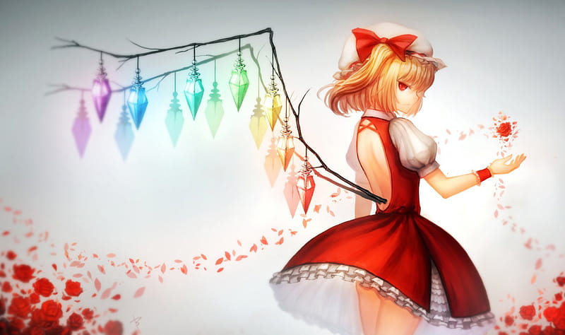 Touhou, martial arts, girls, dress, priestes, HD wallpaper