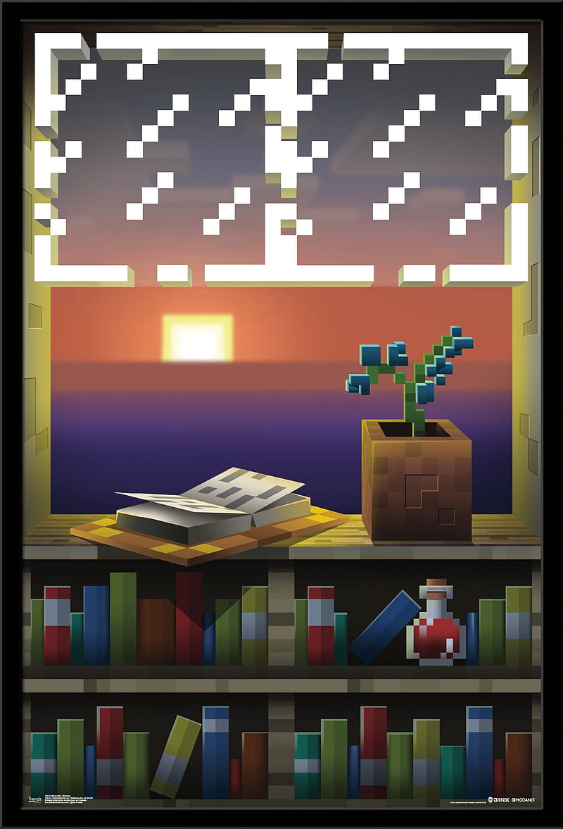Minecraft Atardecer, paisajes, HD phone wallpaper