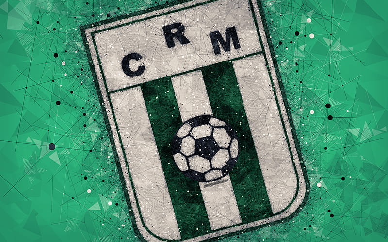 Racing Montevideo Uruguayan football club, logo, material design, white  green abstraction, HD wallpaper