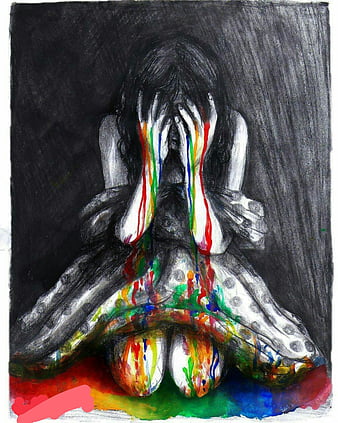 Sorrow, Drawing by Matthew Gleason | Artmajeur
