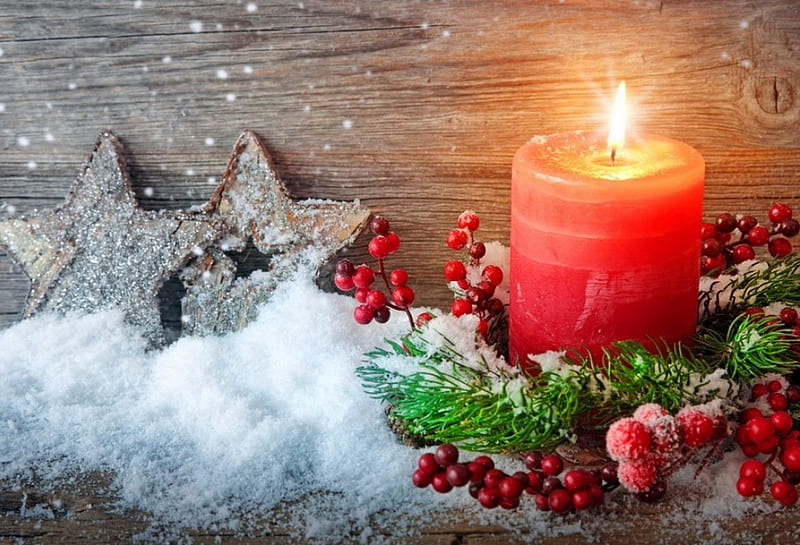 Christmas decoration, candle, stars, lovely, christmas, decoration ...