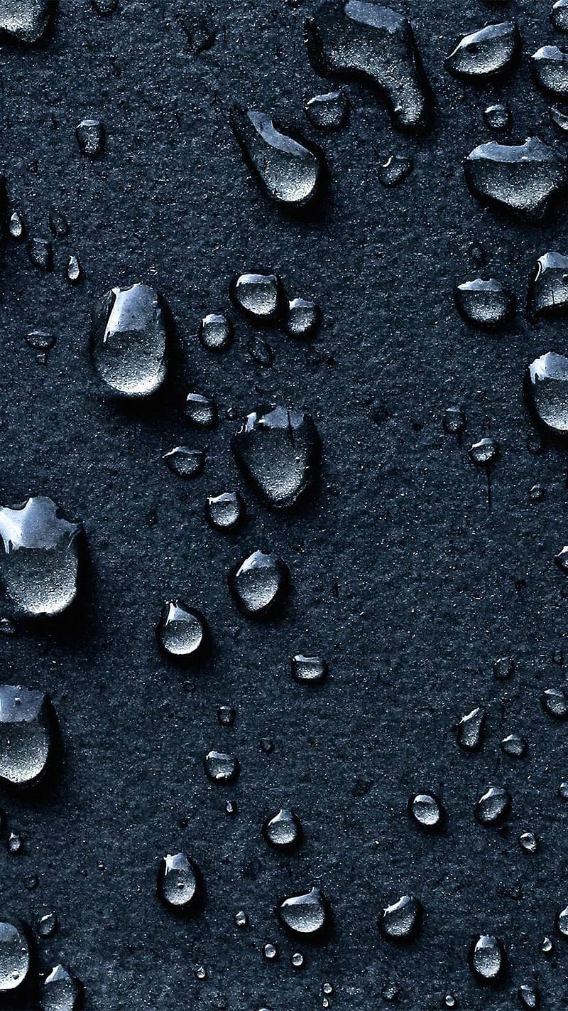 Themes, Water Drops, gray, HD phone wallpaper