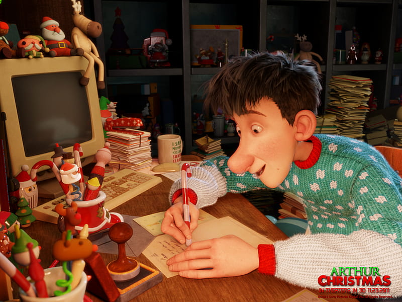 Arthur Christmas: The Joys of Giving, arthur, animated, christmas, aardman, HD wallpaper