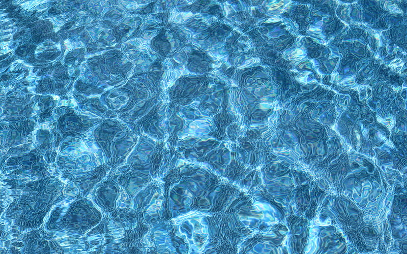 blue water texture, waves blue background, water waves texture, pool top view, sea texture, HD wallpaper