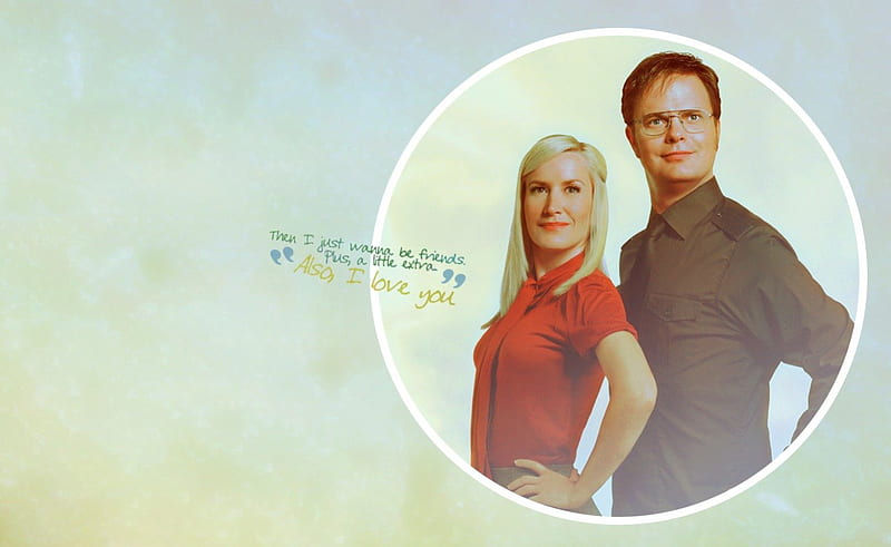 The Office - Dwight & Angela, rainn wilson, the office, angela kinsey, HD wallpaper