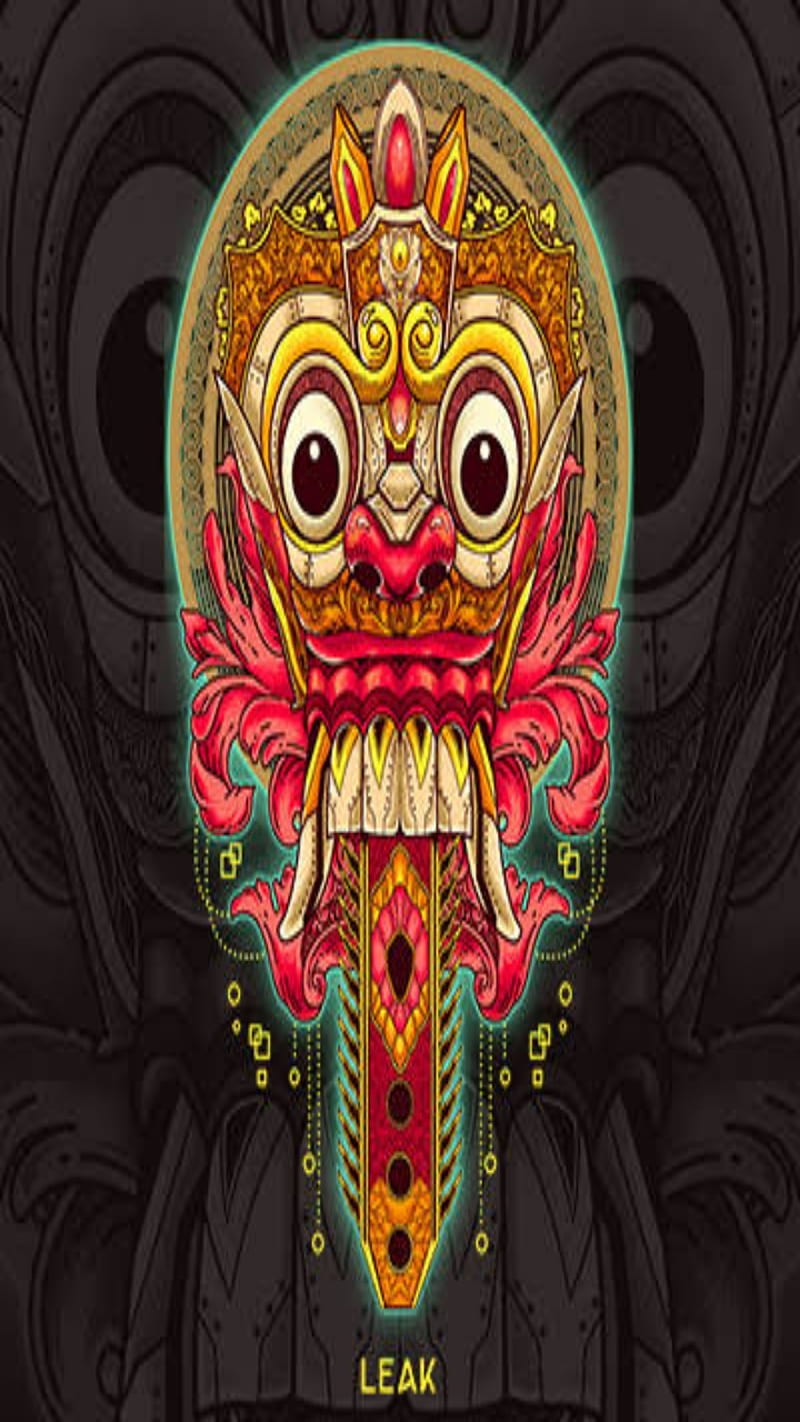 Premium Vector | Balinese barong culture bali vector illustration