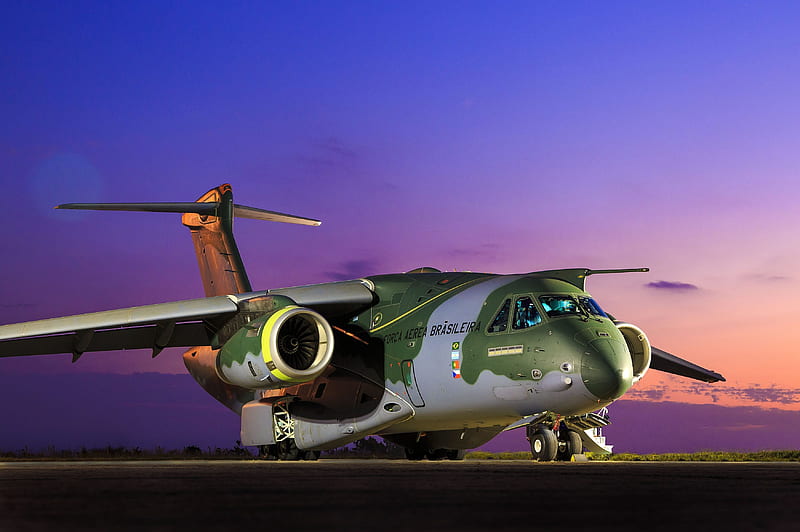 transport aircraft, Embraer KC-390, FAB, Brazilian Air Force, HD wallpaper