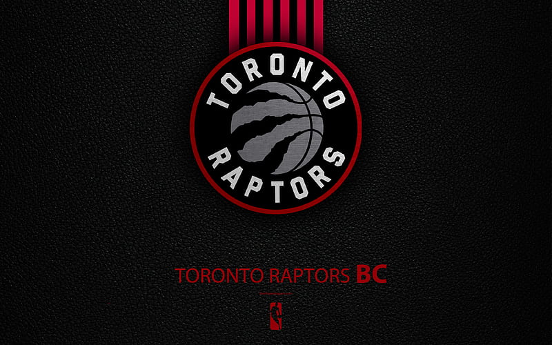 Toronto Raptors logo, basketball club, NBA, basketball, emblem, leather texture, National Basketball Association, Toronto, Canada, USA, Atlantic Division, Eastern Conference, HD wallpaper
