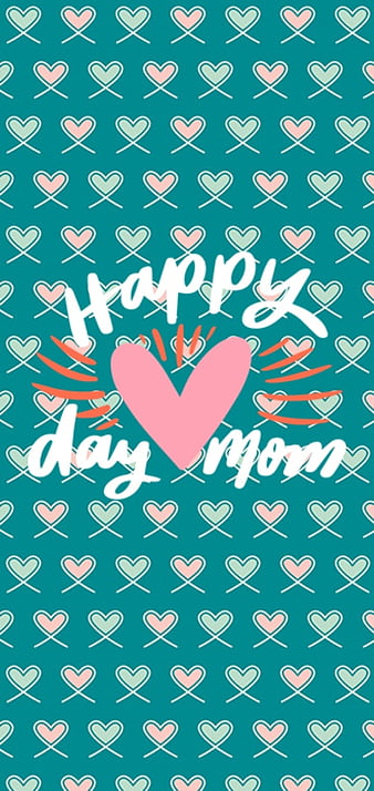 Happy day, green, corazones, holiday, mom, mothers day, pink, HD phone  wallpaper | Peakpx