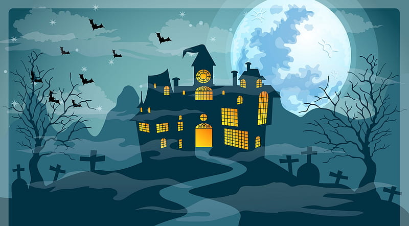 Scary Halloween Night, Haunted Castle, Full Moon Ultra, Holidays ...