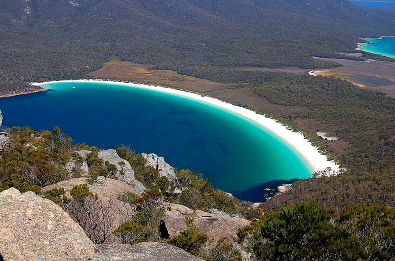 Wineglass-Bay,Tasmania,Australia, wineglass-bay, cool, australia, tasmania, HD wallpaper