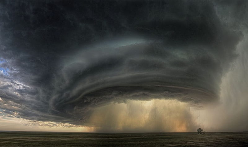 tornado, forces, nature, twister, sky, storm, HD wallpaper