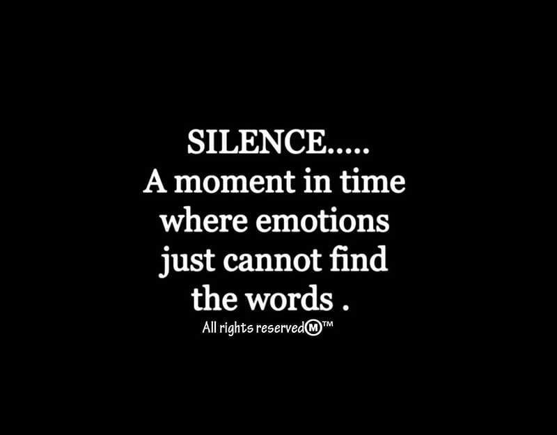 Silence...., emotions, moments, silence, words, feelings, HD wallpaper ...