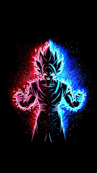 Son goku, ball, black, dragon, god, goku, ssj, ssj god, super, HD phone  wallpaper