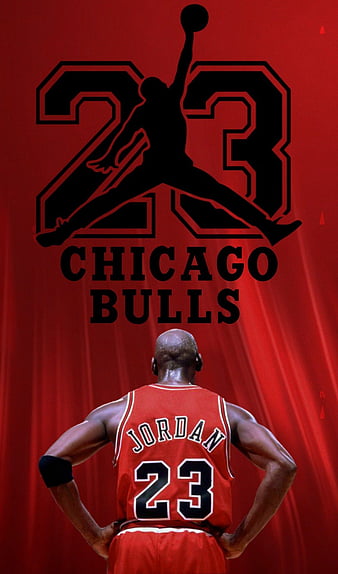 HD wallpaper: Michael Jordan Chicago Bulls Basketball Jump Black HD, sports