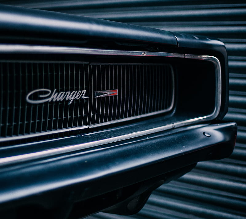Dodge Charger, bumper, logo, HD wallpaper